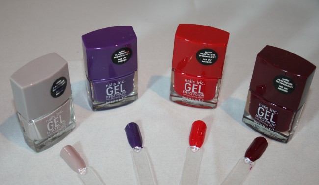 Nails Inc Gel Effect Polishes Swatches