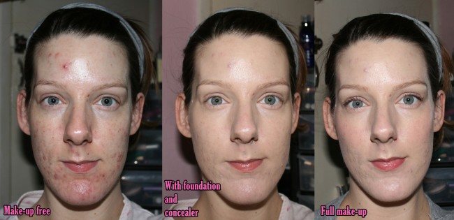 Liz Earle Make-up Before and After