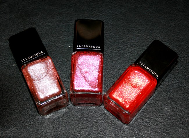 Illamasqua Glamore Shattered Star Nails from left to right: Trilliant, Fire Rose and Marquise