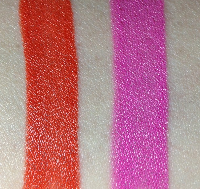 Illamasqua Luster and Soaked Swatches