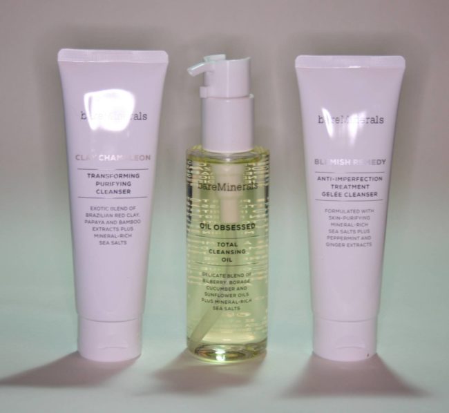 bareMinerals Cleansers and Cleansing Oil Review
