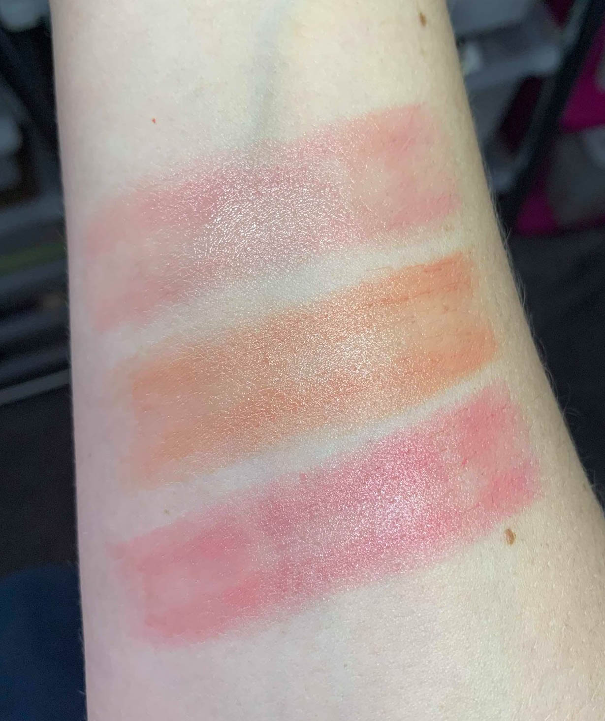 Burt's Bees All Aglow Lip and Cheek Sticks Swatches