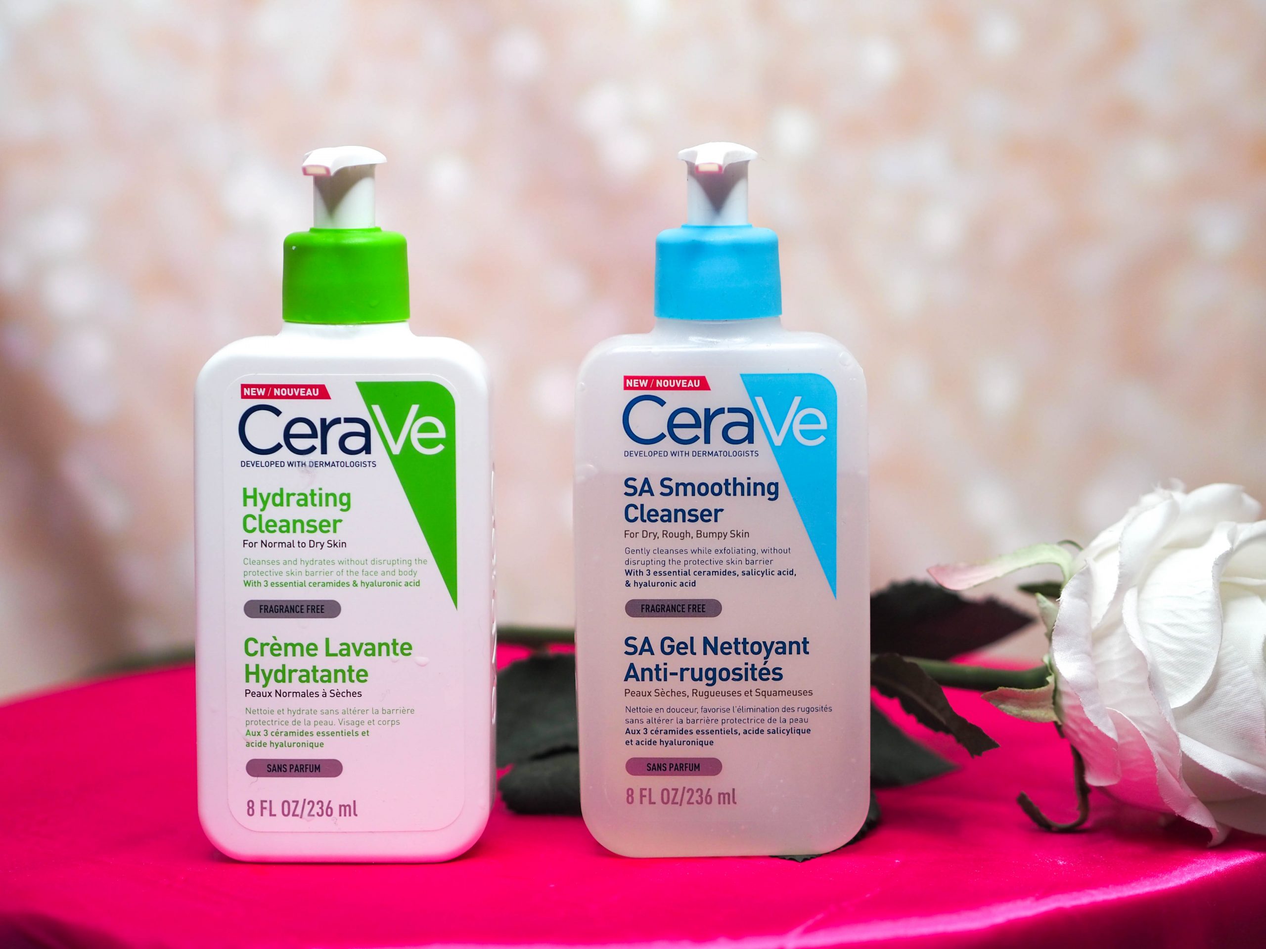 CeraVe Hydrating Cleanser and CeraVe SA Smoothing Cleanser Review 