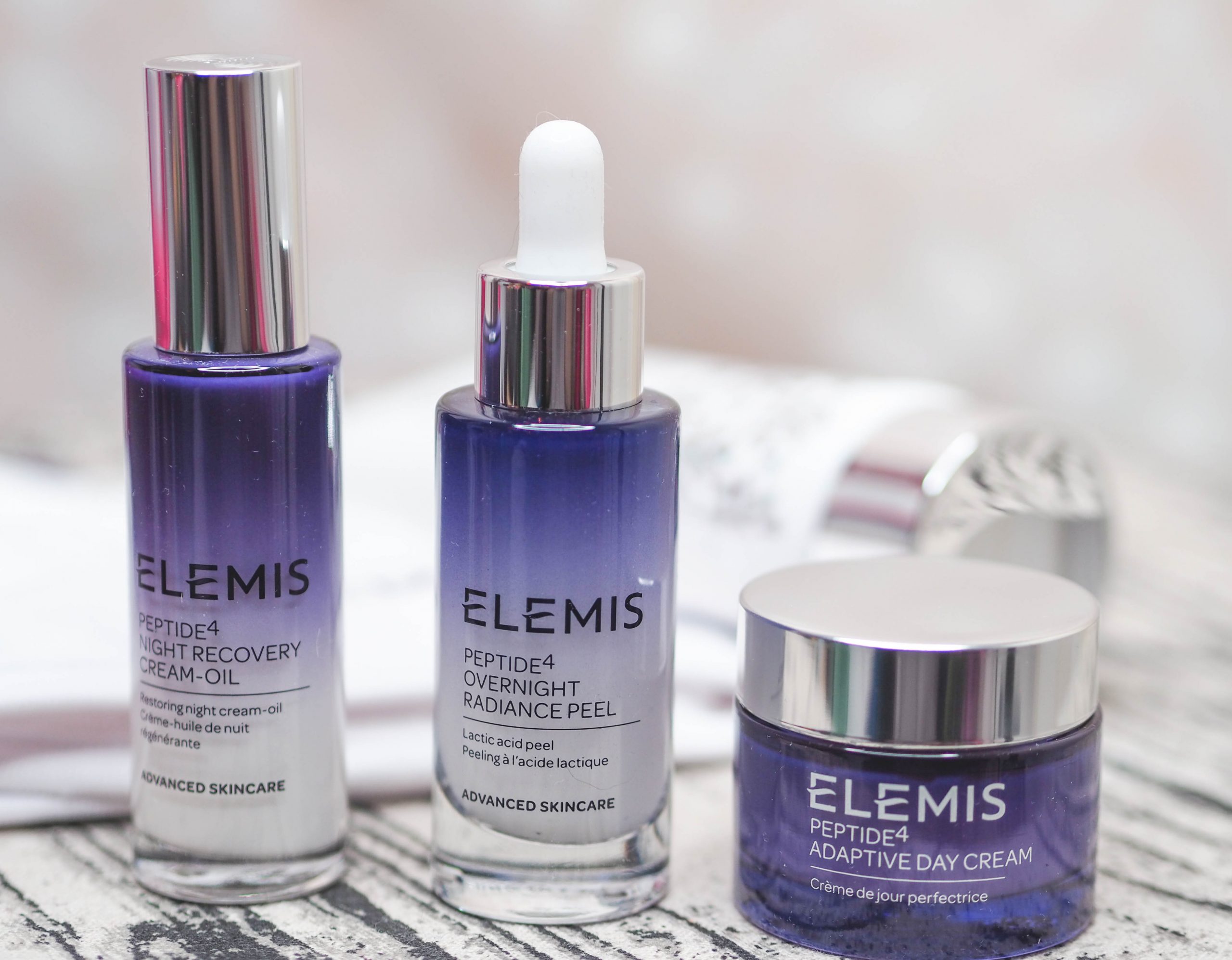 QVC UK TSV Elemis Peptide4 Radiant Glow Day to Night Collection