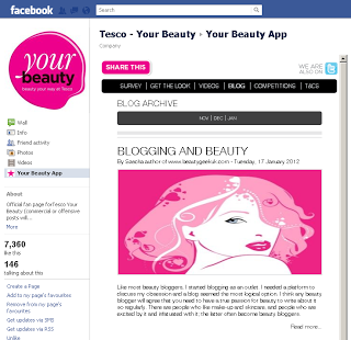 Tesco Your Beauty App – Blogging and Beauty