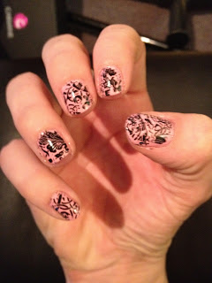 NOTD Pink Lace