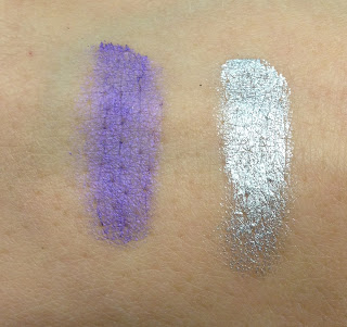 Maybelline Colour Tattoo 24HR: Endless Purple and Eternal Silver Swatches