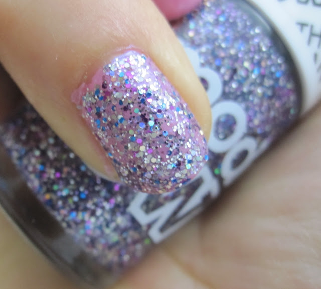 NOTD: Pink Sparkle featuring Seche Precious and Models Own Show Stopper