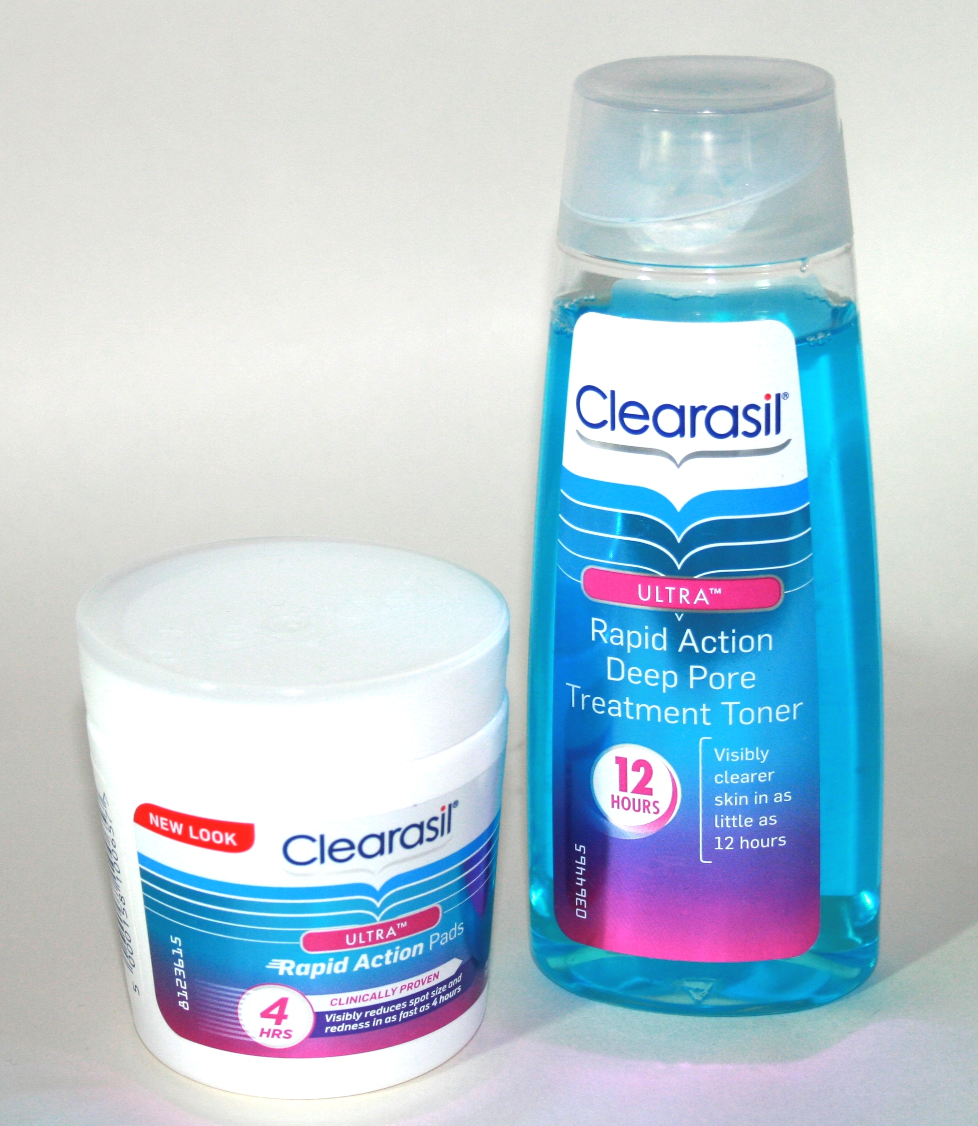 Clearasil Rapid Action Pads and Deep Pore Treatment Toner