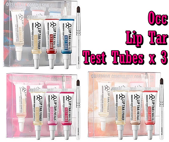 OCC Lip Tar Test Tubes x 3 Set