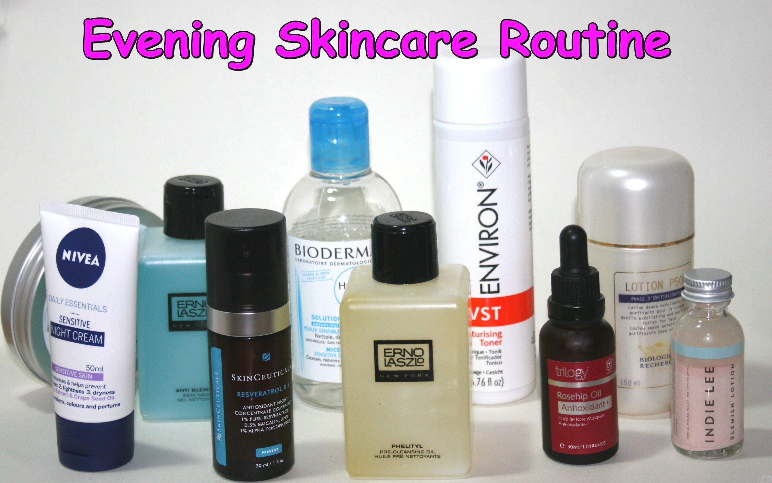 Evening Skincare Routine (July 2014)
