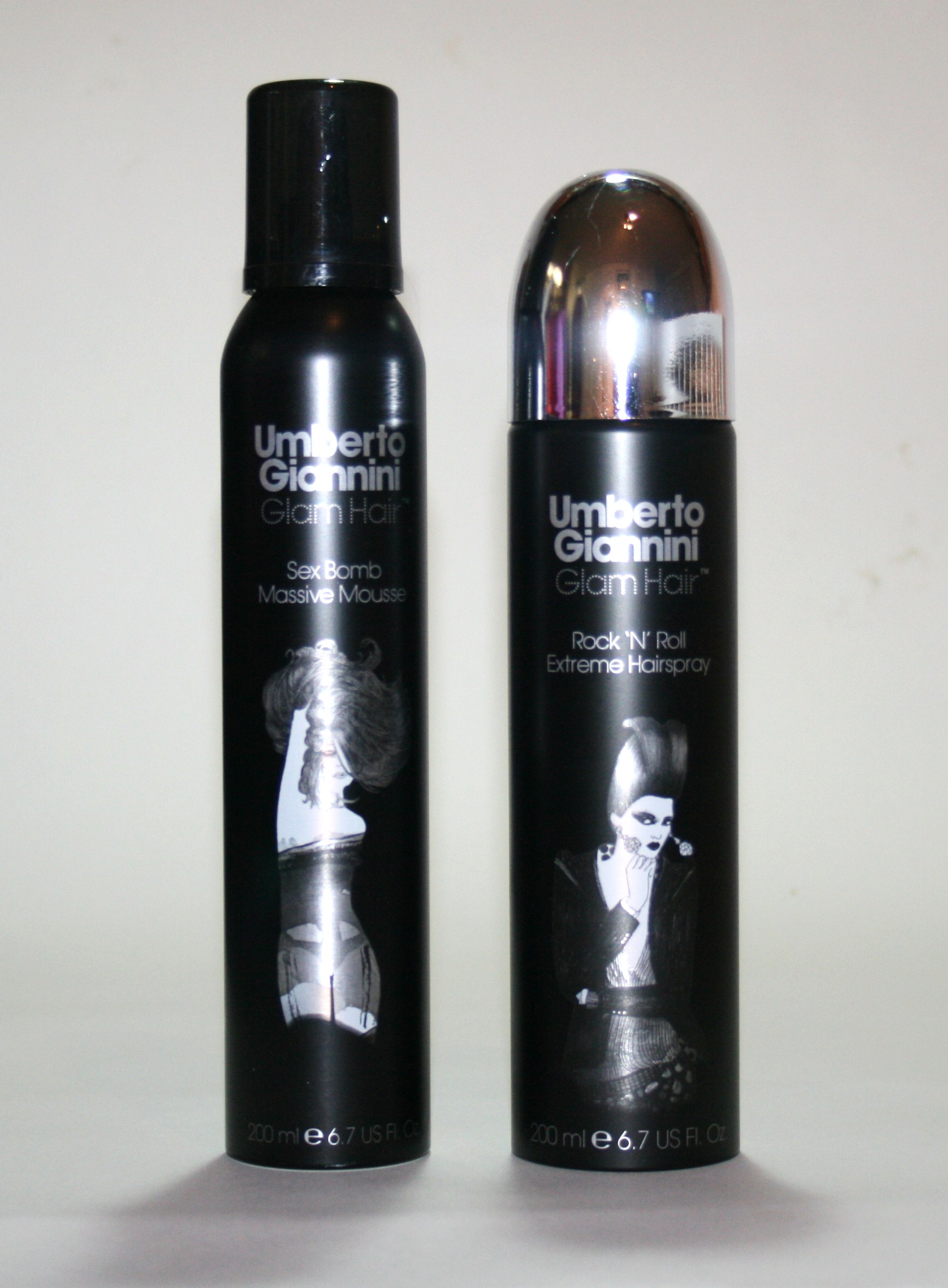 Umberto Giannini Glam Hair Massive Mousse and Rock ‘n’ Roll Extreme Hairspray