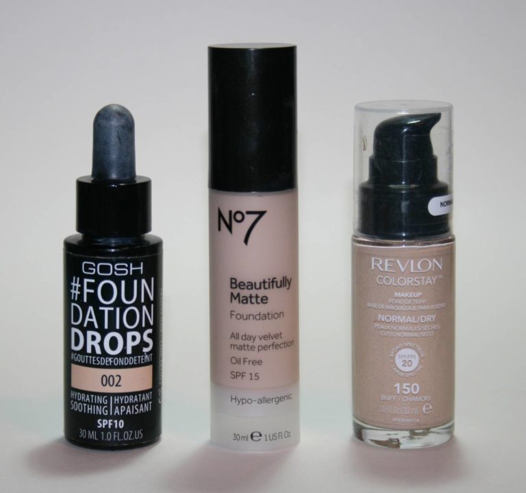Three Awesome High Street High Coverage Foundations