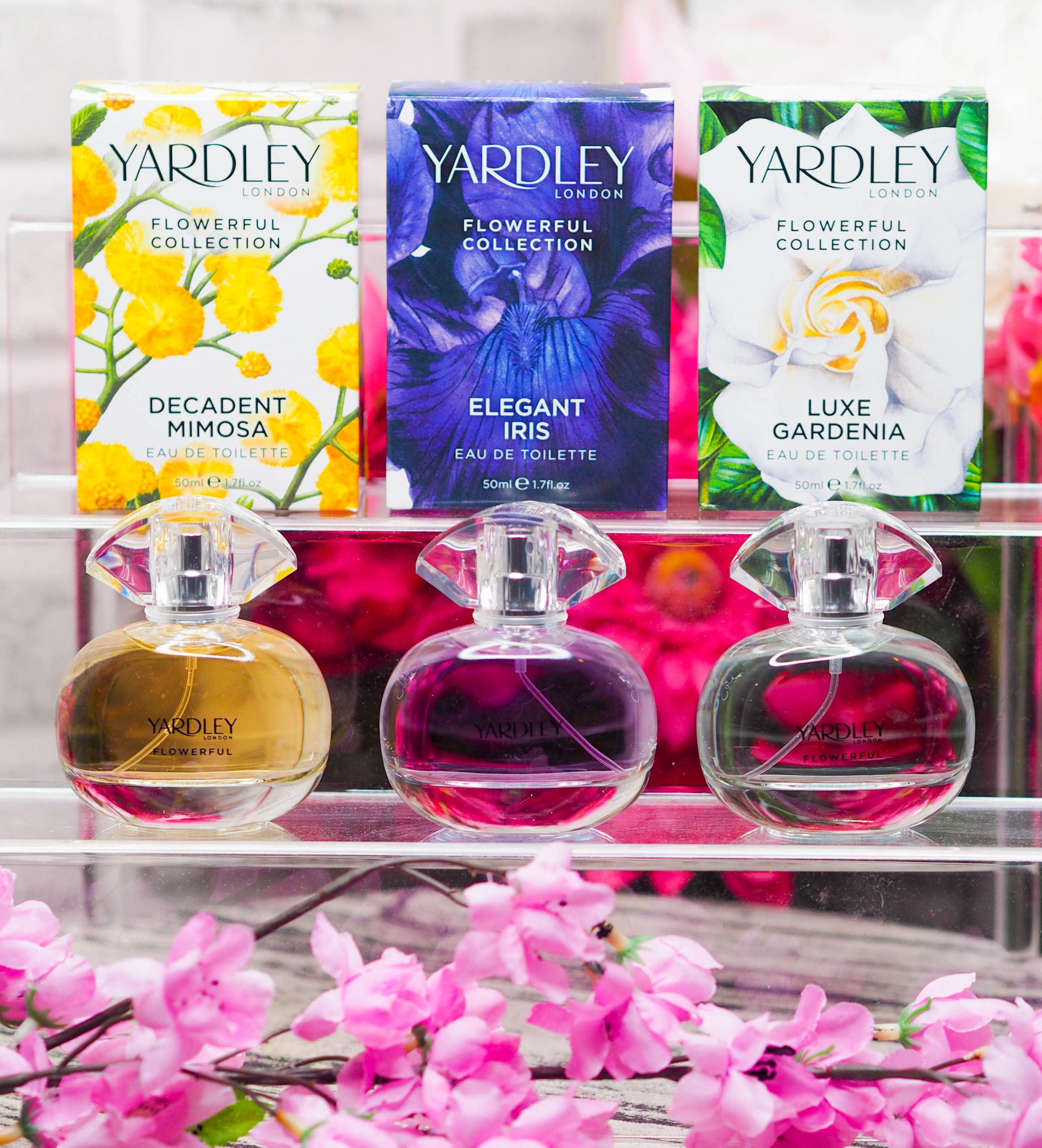 Fragrance Friday: Yardley Flowerful Collection (Luxe Gardenia, Elegant Iris, Decadent Mimosa)